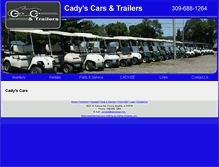 Tablet Screenshot of cadyscars.com